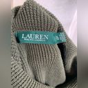 Lauren Ralph Lauren green funnel drawstring neck sweater dolphin hem sweater XL Photo 6