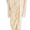 Tularosa  Renee Midi Dress in Sandstone with Shimmer Size S Photo 7