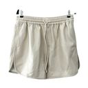 ALC Frank ALC Faux Vegan Leather Ryder Off White Shorts Sz L Photo 1