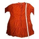 Pilcro  harvest orange tiered tunic with metal button accents down front Size S Photo 12