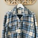 Thread and Supply  Plaid Button Top Blue Sz Small Photo 1