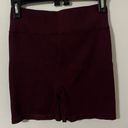 Aura  Burgundy Seamless Shorts Size Medium - large Photo 2