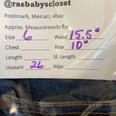 CAbi  Jeans Blue Stretch Cotton Blend Frayed Hem True Boyfriend Jeans Size 6 Photo 9