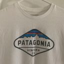 Patagonia Unisex Small Slim Fit  White Fitz Roy Crest Ventura California Tee Photo 1