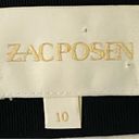 Zac Posen  *RARE* black/white pleated, A-line skirt w/grosgrain trim. Size 10.EUC Photo 9