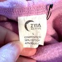 Zyia Oh So Soft Womens Hoodie Hooded Sweatshirt Pullover Long Sleeves Pink Large Photo 9