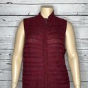 cj banks  NWT 2X 20/22W Burgundy/Purple Marled Zip Front Sweater Vest Cardigan Photo 1