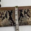 Coach  Madison Python Snake Print Zippy Wallet Wristlet Light Gold Natural Beige Photo 14