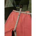 Oh Polly  Women's Pink Solid Polyester Pull On Belt Loops Front Pleated Pant 6 Photo 8