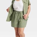 Ava & Viv NWOT!  Women’s High-Rise Linen Pull-On Shorts Photo 0