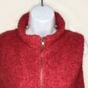 Umgee  Teddy Vest Zipper Dark Red M Photo 1