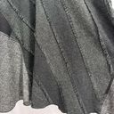 Coldwater Creek Black & Gray Mixed Media Patchwork Skirt Size Petite Large Photo 4