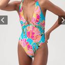 Trina Turk POPPY BELTED PLUNGE ONE PIECE SWIMSUIT Photo 0