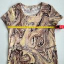 Scotch & Soda Women’s Beige Marble Print Short Sleeve T-Shirt Medium Photo 5