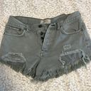 Free People Jean Shorts-green Photo 0