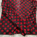 ZARA  Trafaluc red dots black sheer open front boho long sleeve blouse, size S Photo 14