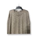 Cherish Womens Pullover Sweater Gray Marled Long Sleeve V Neck Boxy Knit S Photo 1