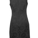 Krass&co ISDA &  Womens Floral Textured Black Career Sheath Dress Photo 8