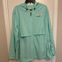 Magellan Fish Gear Women's 2X Jacket Windbreaker Mint Green Zip Up W/ Hood. Photo 0