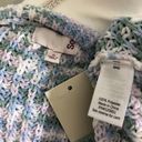 SO NWT Blue Green Spacedye Chenille Knit Sweater Pullover New Small Photo 4