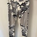 SoulCycle White Grey Camouflage Mesh Leggings Photo 0