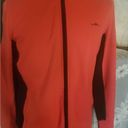 Ralph Lauren  size large red athletic jacket blackzipper black stripe on the side Photo 3