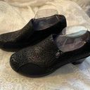 Alegria Women's  Black Leather Embossed Shoes Size 42 Photo 0