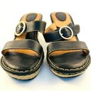 Born concept  Wedges Espadrilles‎ Platform Womens Size 8M Double Straps Bl… Photo 5