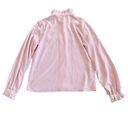 Oscar de la Renta  Knit Vintage Pink Button-Down Blouse Shirt Size 12 Women's Photo 5