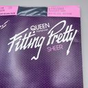 Hanes Vintage  Fitting Pretty Sheer Queen Pantyhose 4X 751 Sandalwood Slate Photo 4