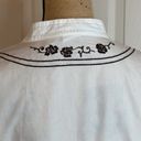 Cynthia Rowley Emma James Women’s Button Up Size 16 Embroidered Long Sleeves Top Photo 6