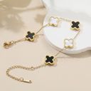 18K Gold Plated Clover Lucky Bracelet for Women Photo 2