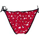 Victoria's Secret Victoria Secret Red Black 3 Piece Bathing Suit Bikini Top M Bottom L Skirt L Photo 2