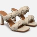 Twisted Flattered x Revolve River  Leather Heeled Sandals in Cream Photo 2