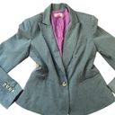 Isaac Mizrahi Gray Blazer Jacket M Photo 3