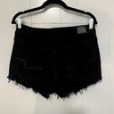 American Eagle Black Distressed Cut Off Hi-Rise Festival Jean Shorts 10 Photo 2