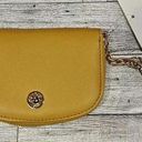 Anne Klein  Curved Card Case Dijon Yellow New Tags With Gold Tone Chain Latch Photo 0