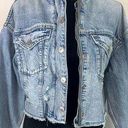 American Eagle  Zipped up Distress Hoodie Denim Jackets Size: Medium Photo 0