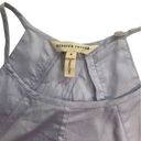 Rebecca Taylor  Womens Halter Dress Size 4 100% Cotton Ruffle Purple Photo 3