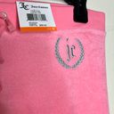 Juicy Couture NWT  Joggers MEDIUM Tracksuit Pants Pink Embroidered JC Micro-Terry Photo 2