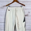 Aviator Nation  Bolt Womens Sweatpants Sz L White Pull On Running Jogging Workout Photo 2