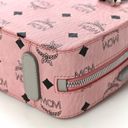 MCM  New Mini Half Moon Top Handle Satchel Purse Soft Pink Logo Crossbody… Photo 13