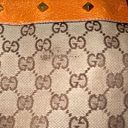 Gucci  GG Vintage Pattern Studded flat Messenger Shoulder Bag Canvas Photo 5