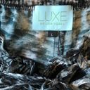 Luxe Wide leg sheer modern animal print bikini pant cover up with bejeweled belt Photo 4