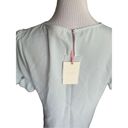 Alex Marie NWT Womens  Stunning Lana Smocked Puff Sleeve Top in Seafoam - Sz S Photo 2