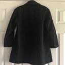 Jones New York  Women’s Petite Black Zip Wool Coat Photo 6