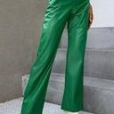 SheIn Green Leather Pants Photo 0