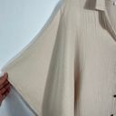 Karlie Boutique Tan Gauze Knit Oversized Button Front Romper Jumpsuit Small S Photo 1