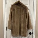 Nine West Cara Santana x  XS Camel Faux Fur Fleece Coat Photo 5