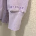 Aerie Offline by  Cloud Fleece Hoodie Purple Wash Size Medium Photo 6